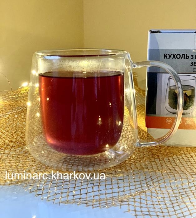 Чашка с двойными стенками, green tea /450мл