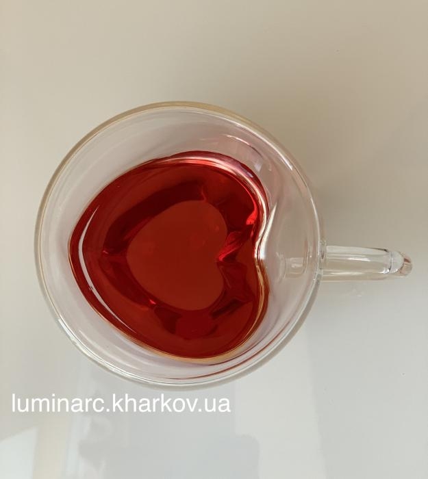 Чашка heart shaped с двойными стенками сердце 180 мл