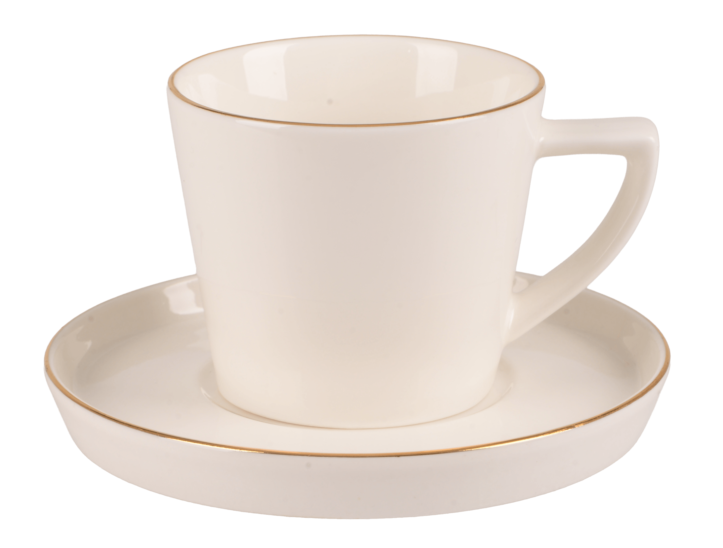 Сервіз кавовий з блюдцями Limited Edition ARIA GOLD 90 млх 6 шт (TRSC-Y90CS)