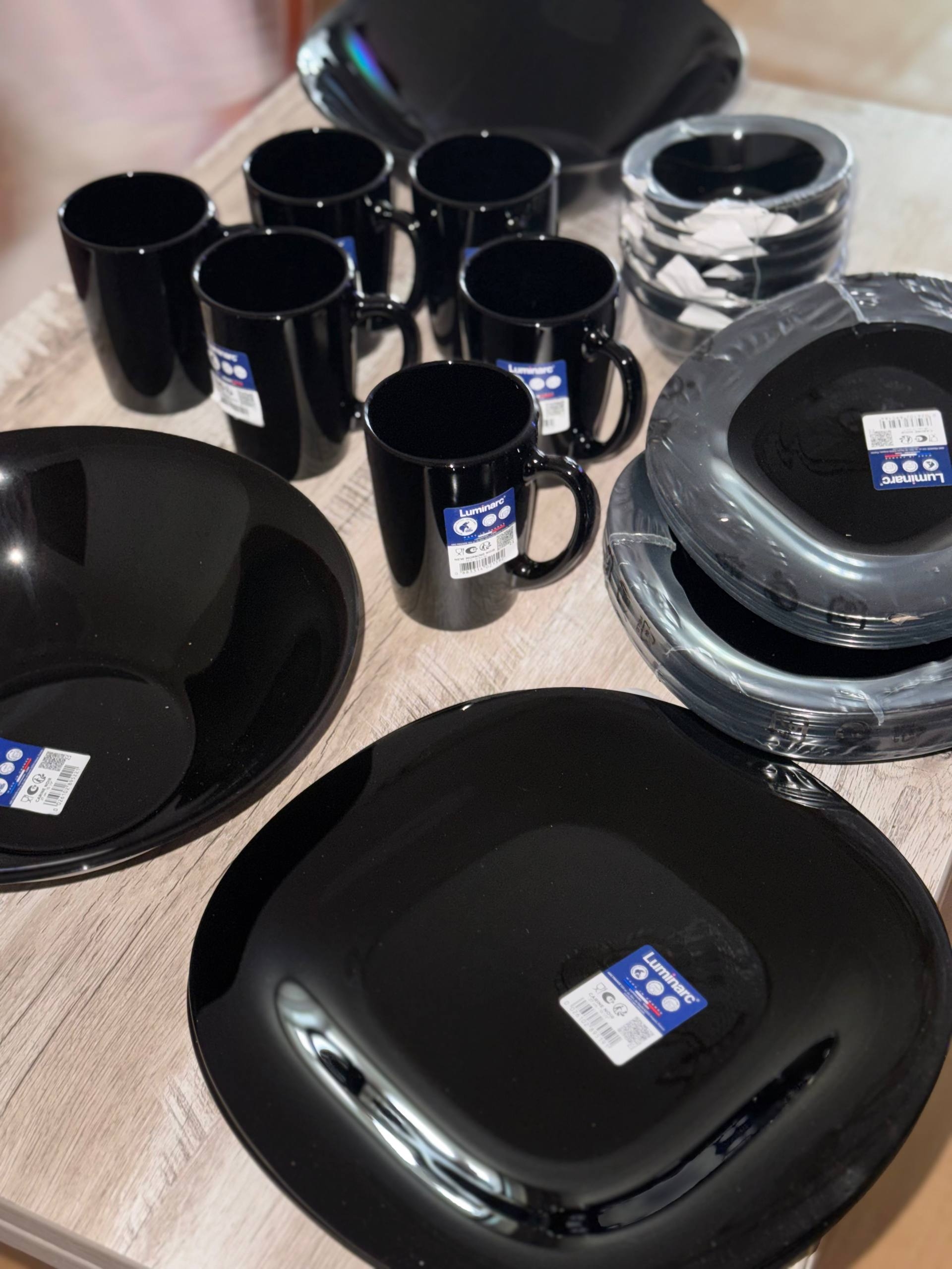 Сервіз столовий Luminarc Carine Black 6 персон 32 предмета (P0032) (збірний)