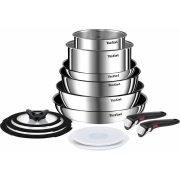 Замовити Набор посуды Tefal Ingenio Emotion, 13пр., нержавеющая сталь, стекло, пластик, бакелит, серебристый L897SD74 в інтернет магазині ar-ukraine за вигідною ціною дешево, оптом і роздріб.