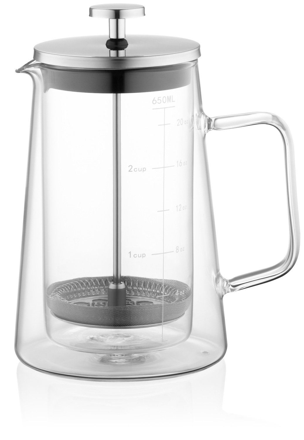 Замовити Френч-пресс 650 мл Ardesto Black Mars AR1906DWB в інтернет магазині luminarc.in.ua за вигідною ціною дешево, оптом і роздріб.