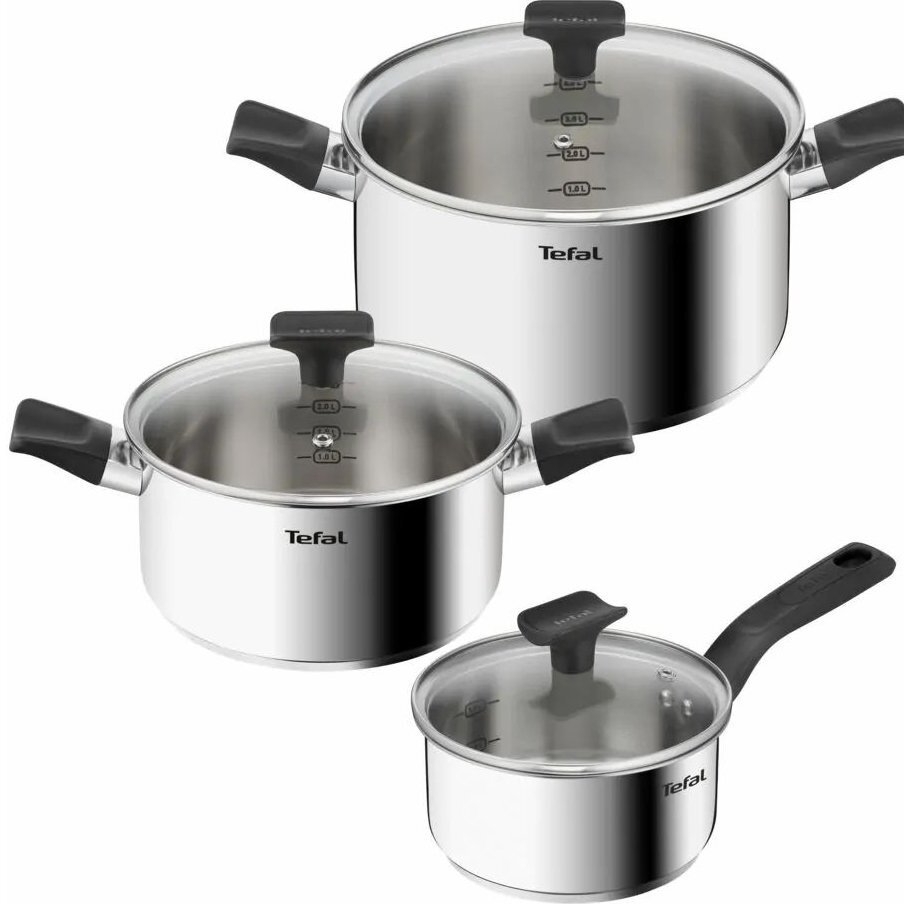 Замовити Набор посуды Tefal Delicious 6 предметов B925S655 в інтернет магазині luminarc.in.ua за вигідною ціною дешево, оптом і роздріб.
