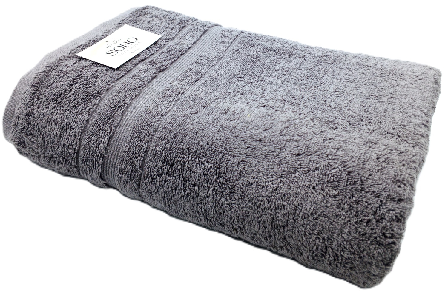 Замовити Рушник банний Soho 70х140 см бавовна 100% Fox Gray  в інтернет магазині luminarc.in.ua за вигідною ціною дешево, оптом і роздріб.