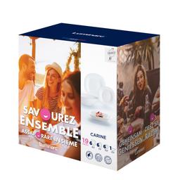 Сервіз столовий LUMINARC CARINE WHITE, 19 предметів N2185