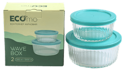 Набір контейнерів ECOmo Wave Box 520 мл, 1000 мл YL-ZER 2S