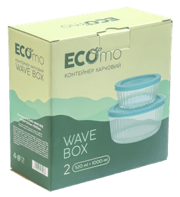 Набір контейнерів ECOmo Wave Box 520 мл, 1000 мл YL-ZER 2S
