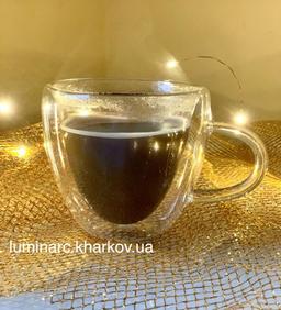 Чашка heart shaped з подвійними стінками серце 250 мл