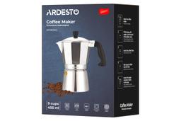 Гейзерна кавоварка Ardesto Gemini Cremona 9 чашок алюміній AR0809AG