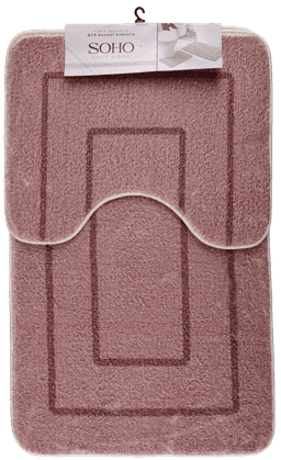 Набір килимків для ванної та туалету Soho 50х40 см, 50х80 см Beige tex mat 50*40, 50*80 см Beige